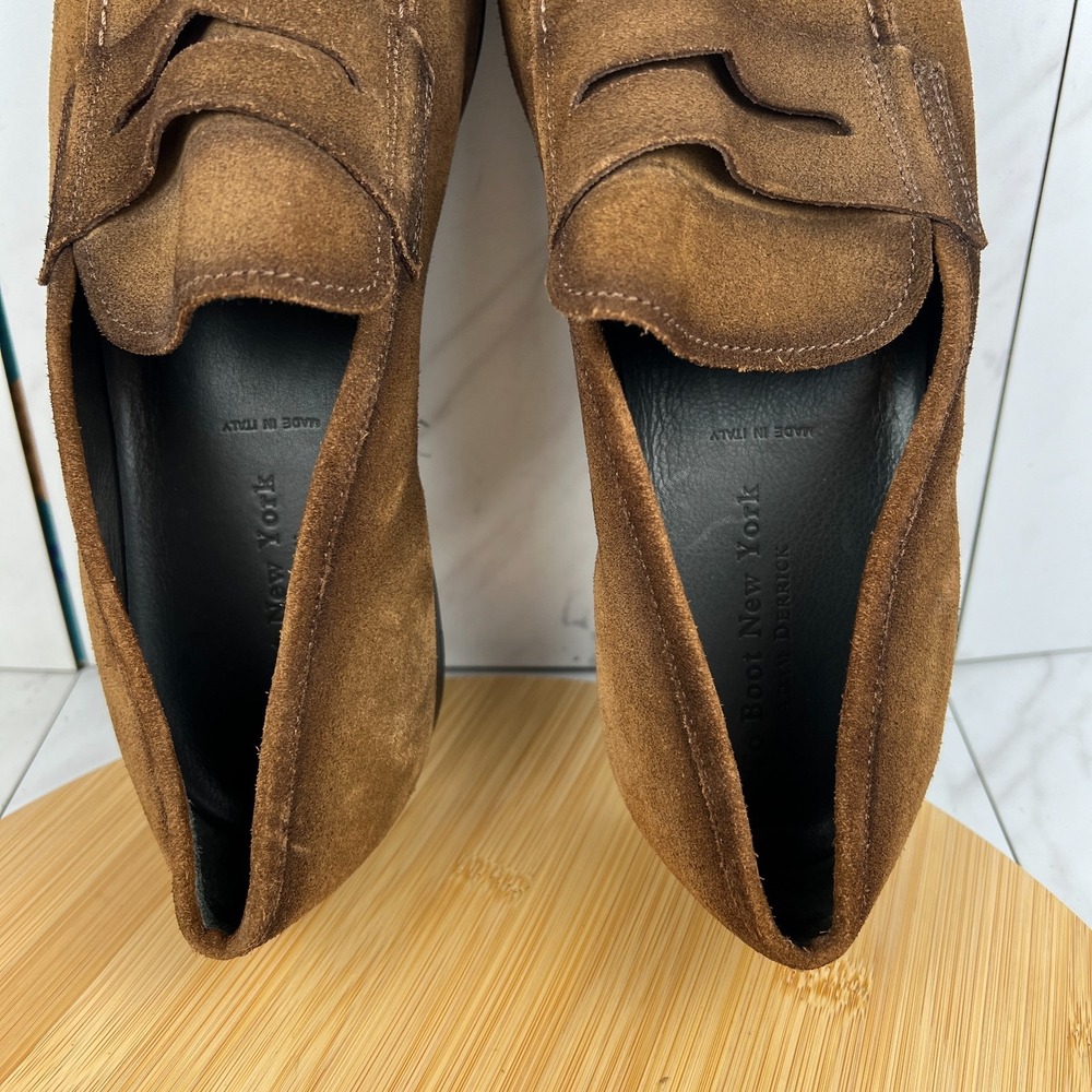 To Boot New York Corbin Mens Size 13 Brown Suede Penny Loafers Dress Shoe 341301 - Picture 11 of 12